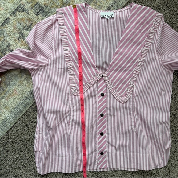 Ganni Peter Pan collar button down shirt - Picture 8 of 10